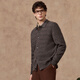 Judger 100% sheep wool men's wool sweater cardigan 2025 autumn and winter new business casual lapel sweater jacket