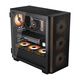 CoolerMaster Elite 560 Shenmu ATX châssis de conduit d'air bandes décoratives en bois massif/panneau d'admission d'air en maille/couvercle d'ouverture et de fermeture magnétique/12 positions de ventilateur/double position de refroidissement par eau