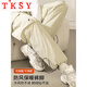 TKSY Goose Down Down Pants Women's Outerwear 2026 Snowy Northeast Harbin Windproof and Waterproof Workwear Ski Outdoor Jacket Pants Khaki 95% White Goose Down M 90-115Jin Jin is equal to 0.5 kg