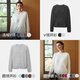 Mai Meng 10th Anniversary Brushed Series MM100% Wool Sweater Sweater Top Cardigan 25 Autumn and Winter New Cardigan - Round Neck - Off-White 5GA934511 M (140Jin Jin is equal to less than 0.5 kg)