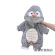 Tianchengzhi baby jumpsuit autumn and winter cute super cute penguin plush hooded crawler suit baby plus velvet thickened clothes blue penguin 66