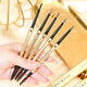 Shi Yiting eyebrow pencil is waterproof, sweat-proof, not easy to fade, small gold bars, small gold chopsticks, long-lasting, not easy to fade, extremely fine men and women, fine head eyebrow pencil 01# natural black * 3 pieces