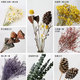 Dried flower bouquets, immortal flowers, diy flower materials, living room home flower arrangements, wheat ears, roses, gypsophila, eucalyptus leaves, thin eucalyptus leaves