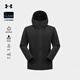 Under Armor Outdoor Soft Shell Water Repellent Sports Jacket Windproof Breathable Non-Fleece Jacket Men's Mandu Black S