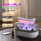 South Sandwich Aromatherapy Machine Automatic Fragrance Machine White Noise Humidifier Desktop Micro Landscape Home Bedroom Silent Colorful Ambience Light Large Fog White Noise Aromatherapy Humidifier Simulated Raindrops + Micro Landscape + Birthday Packaging, Gift Bag