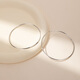 Yalundi large earrings for women sterling silver plain hoop earrings suitable for round faces 2025 new hot style high-end and light luxury