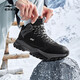 Hongxing Erke (ERKE) (ERKE) Nuanyang 3 men's shoes plus velvet casual shoes high-top winter new thickened warm sports shoes snow boots black/carbon gray (thick plus velvet - cold resistance and warmth) 42 ready for delivery