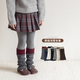 Jimita children's socks autumn and winter knitted thickened girls' knee pads and calf covers Korean style ins girls' pile socks winter dark gray (1 pair) Model's color is one size fits all (socks length is about 26cm)