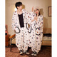 Gongdie Thermal Storage Disney Mickey Couple Pajamas for Women Winter Anti-static Flannel Pajamas Set for Men