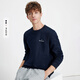 纳维凯尔意大利小帆船男士25年新款基础款内搭上衣加绒保暖卫衣1135805301
