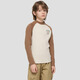 Gap Boys Autumn Logo Brushed Loose Contrast Color Raglan Long Sleeve T-Shirt Children's Wear 805094