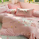 Class A high-end milk velvet bed four-piece children's quilt cover bed sheet coral velvet quilt plus velvet thickened winter cute KT cat Class A thickened warm anti-static 1.8m bed sheet four-piece set quilt cover 200x230