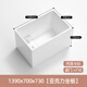 OKALEN bathtub small apartment household imported acrylic over-the-shoulder deep soak mini independent adult square one-piece thermal insulation 1390*700*730 acrylic plate depth 650 0m