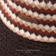 CACUSS Hat Women's Winter Warm Fisherman Hat Big Head Circumference Showing Face Small Basin Hat Retro Plaid Teddy Velvet Hat Coffee Color