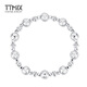 TTMIX honeycomb lantern bead platinum bracelet pt950 platinum bracelet women's platinum bracelet laser bead bracelet gold weight 10.30g inner circumference 14cm thick 6.0mm