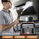 Kenite German household high-temperature and high-pressure steam cleaner air-conditioning kitchen range hood oil stain cleaning multi-functional disinfection machine housekeeping sterilization and disinfection orange external water source standard + air conditioning cover + wind wheel brush
