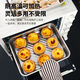 Meikejie clearance/free cover stainless steel dumpling box fresh-keeping plate square plate with cover multi-purpose picnic multi-purpose storage box extra thick dumpling plate/today default explosion clearance anti-stick dumpling plate 2400ML four plates + free 4 covers