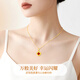 Chinese gold four-leaf clover necklace for women 2025 new high-end birthday gift for girlfriend and wife, practical for wedding anniversary, red agate four-leaf clover pendant, free silver chain