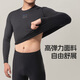 Rock Brothers Fleece Cycling Jersey Inner Long Sleeve Top Warm Sports Basement Underwear Thin and Breathable Men's Lightweight and Comfortable Fleece Warm - Black Inner 3XL_4XL