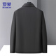 ROMON executive jacket men's autumn and winter business casual lapel jacket men's versatile clothes men's navy blue XL