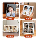Yusenyi photo frame, stage setting, customized photo printing, made into crystal wedding photos, family photos, baby printing, rose gold rounded corners, 7 inches 13x18cm, suitable for both vertical and horizontal use