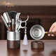 Bylure brand ebony pure titanium tea ceremony six gentlemen set scissors tea table tea table tea making tools tea accessories collection 4 pure titanium midao accessories + walnut coaster set