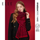 ELLE gift box 100% sheep wool scarf for women autumn and winter outdoor warm and versatile gift-giving birthday gift scarf