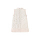 YEEHOO haute couture series children's one-piece skirt to keep warm and cold-proof in winter, cute women's woven vest skirt new style, Yunsi white 120 CM