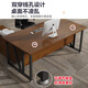 Fu Mei Desk Computer Table Simple Modern Boss Desk Office Desk and Chair Combination Staff Station Single Work Station White + White Frame Single Table Length 160 Width 60 Height 74CM