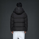 Gao Fan and Tian Xuning same style black gold goose down jacket function 5.0 five grid 2025 men's down jacket black 2XL