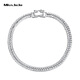 Miss JuJu pt950 pure platinum Xiping bracelet for women, platinum Cuban bracelet, fashionable and high-end jewelry for men (customized), about 16g, 15cm long, about 4.3mm thick, more refunds, less supplements