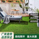 Fake lawn simulated artificial turf plastic green carpet rooftop balcony roof sun room villa courtyard outdoor 2.5cm thickened extra dense spring grass 1.5m wide 6m long manual cutting