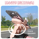 Jun'ang is suitable for Yadi Modern Light Chase 70/80 mobile phone holder battery electric bicycle navigation gadgets bold handlebar product rearview mirror upgraded with hook A style Ruby mobile phone