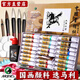 Marley Chinese Painting Pigments Beginner Set Tools Full Set of Primary School Students' Special Ink Painting Materials Meticulous 24-Color Chinese Painting Introductory Brush 11-piece Set 12 Colors 5ml