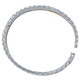 Beijing Gold Trading Center Co., Ltd. Platinum Oval Open Bracelet Glossy Crushed Ice Clover Bracelet About 20g