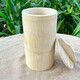 Steamed rice bucket bamboo steamed rice bamboo tube household whole bamboo rice bucket bamboo steamer fresh bamboo rice tube outer diameter about 17-18cm with lid + steaming cloth