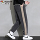 Woodpecker (TUCANO) pants men's autumn and winter casual pants men's loose corduroy thickened sports pants dark gray 2XL