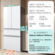 Siemens (SIEMENS) Unbounded Pro534L Refrigerador multipuerta estilo francés, súper cámara cero de oxígeno, sistema dual de doble circulación, panel de vidrio antibacteriano platino, Runyu White KF82VA420C, subsidio nacional