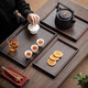 High-end Chinese-style tray bamboo rectangular Chinese-style coffee cup and tray hotel storage plate household tea cup and tray high quality-tea tray 50*38cm*2.5