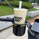 Electric vehicle water cup holder, kettle holder, universal anti-tip, ultra-stable bicycle, motorcycle, milk tea holder, beverage holder, white yellow inner padding, opp bag packaging