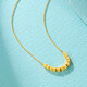 Chow Tai Fook Gold Necklace Women's Hard Gold Sugar Cube Necklace New Bafanglaicai Cube Pure Gold Necklace Women's Chinese Valentine's Day Gift
