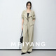 MEIYANG Melbourne No. 6 Suit Hemp texture commuting casual lapel jacket trousers cool and cool temperament autumn new gray green (jacket + casual pants regular version) L