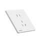 Liansu switch socket panel household 86 type power panel concealed air conditioner 16a five-hole one-open white ultra-thin L1 upgraded model slim-staggered five-hole socket