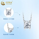 CHINA GOLD PT950 Platinum Brilliant Pendant for Women Platinum Exquisite Sparkling Necklace Valentine's Day Birthday Gift for Girlfriend and Wife Platinum Brilliant Pendant About 1g Free Silver Chain