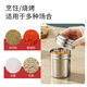 Stainless steel barbecue seasoning jar, sprinkler bottle, pepper seasoning box jar, cumin jar, commercial seasoning storage, two pack, medium size + three-hole screw cap