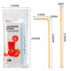 Camellia disposable straws, individually packaged, bendable milk tea, coffee, food grade, children, elderly and pregnant women, 200 pieces
