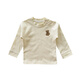 All-cotton era all-cotton era baby autumn clothing single-piece top baby autumn long-sleeved T-shirt pure cotton type A autumn close-fitting inner wear ivory white type A pure cotton top 80 cm