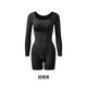 Curveism Zhang Yuqi's same style black long-sleeved shapewear warm tummy control butt lift corset bodysuit black M