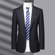 GOLDLION G+ Goldlion 2025 Autumn and Winter New Men's One Button Double Slit High-end Suit Suit for Men Handsome Black L 175 Recommended 145-155 Jin Jin equals 0.5 kg