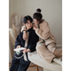 GPHF Japanese winter couple pajamas coral velvet plus velvet thickening casual wearable warm men's home clothes women's suit F248995 men's style-F248996 women's style L Female height 160-168cm, weight 105-120Jin Jin equals 0.5 kg
